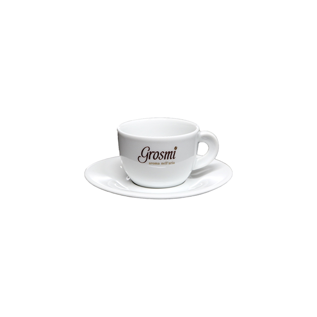 Caffe Grosmi - Cappuccino Cup with Saucer