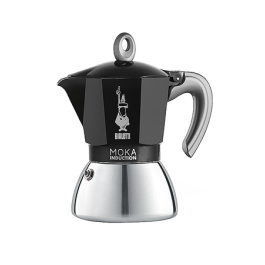 Bialetti Stainless Steel/ Aluminium Moka Induction, Silver (6 Cup), Me –  Teravan