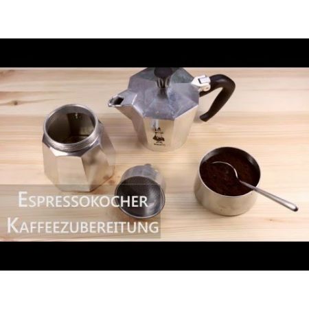 Bialetti NEW Moka Induction cups Aluminium/Stainless Steel Black