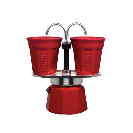 Bialetti Mini Express for 2 cups Aluminium Red