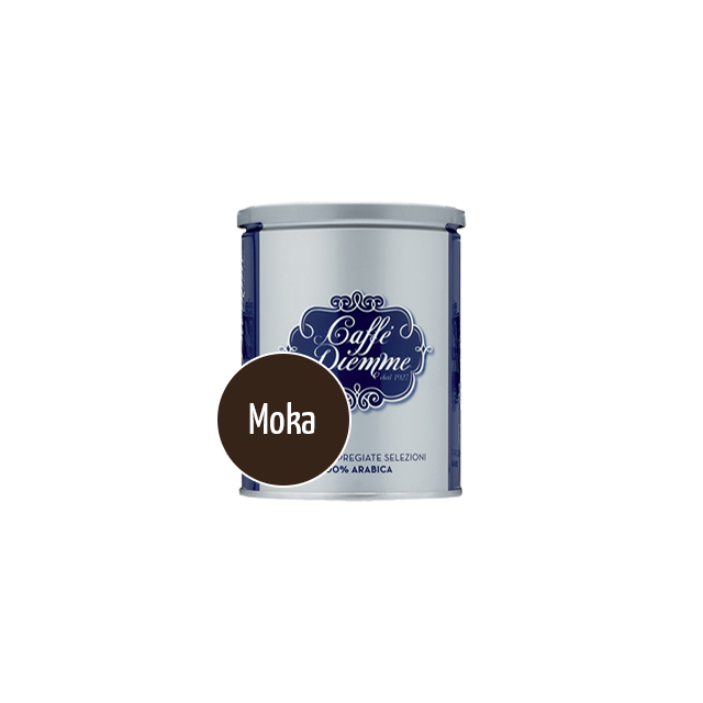 Caffe Diemme - Blu - 100% Arabica - 250g pre ground for Moka Pot