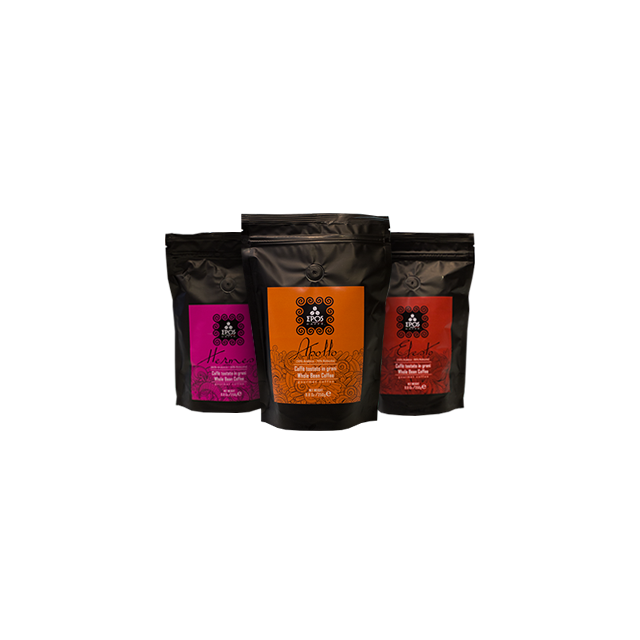 Epos Caffè - Trial Pack - Apollo, Efesto &amp; Hermes - 3x250g Whole Beans