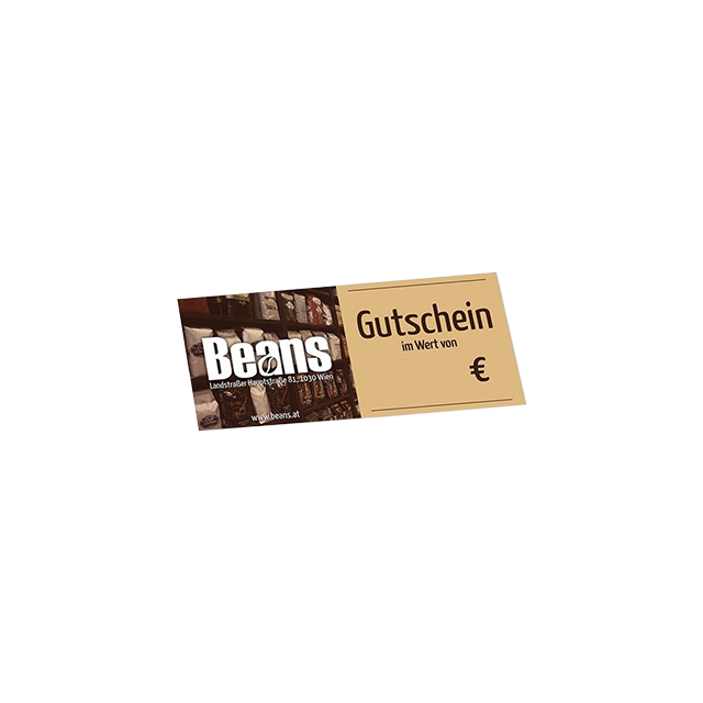 Beans - Geschenkgutschein 50 Euro