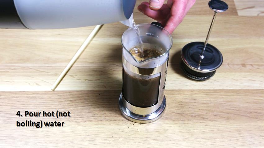 Brewing guide - French Press - pour water Brewing guide - French Press - pour water